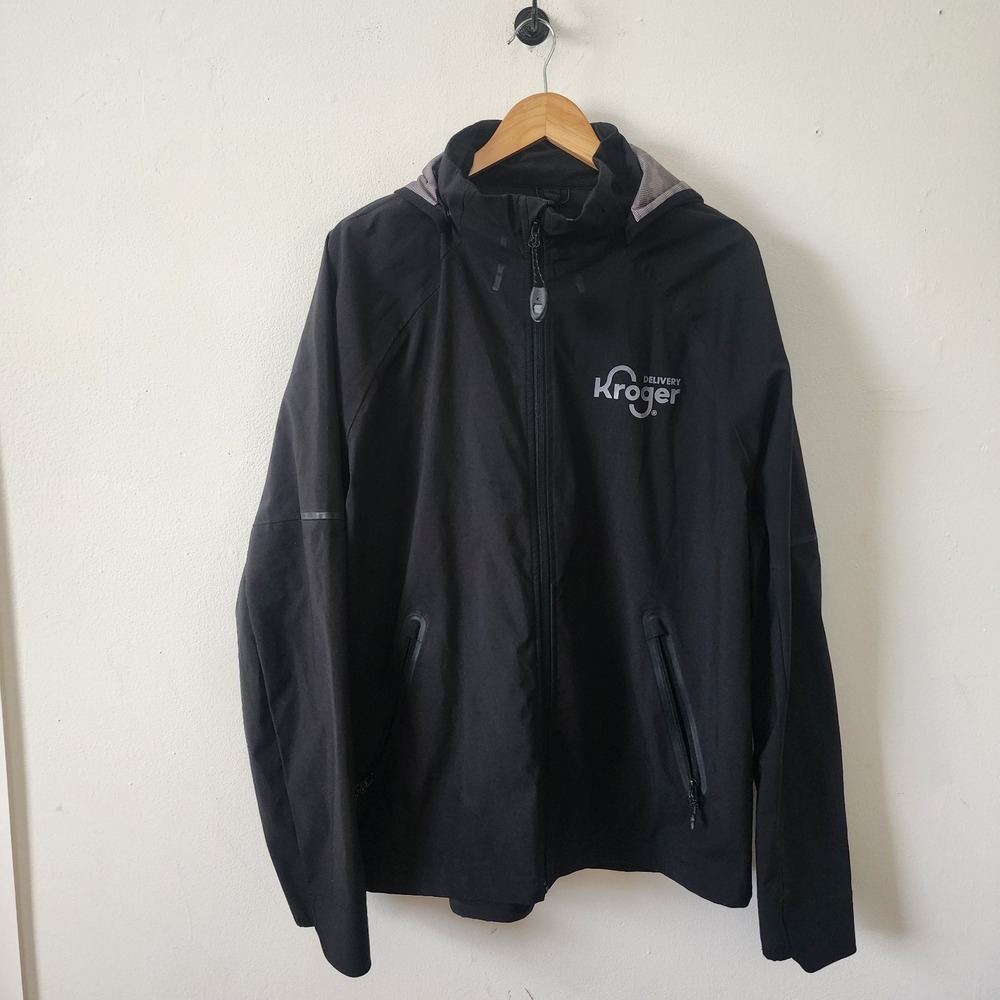 Rare Kroger Delivery Windbreaker Rain Jacket Mens XL